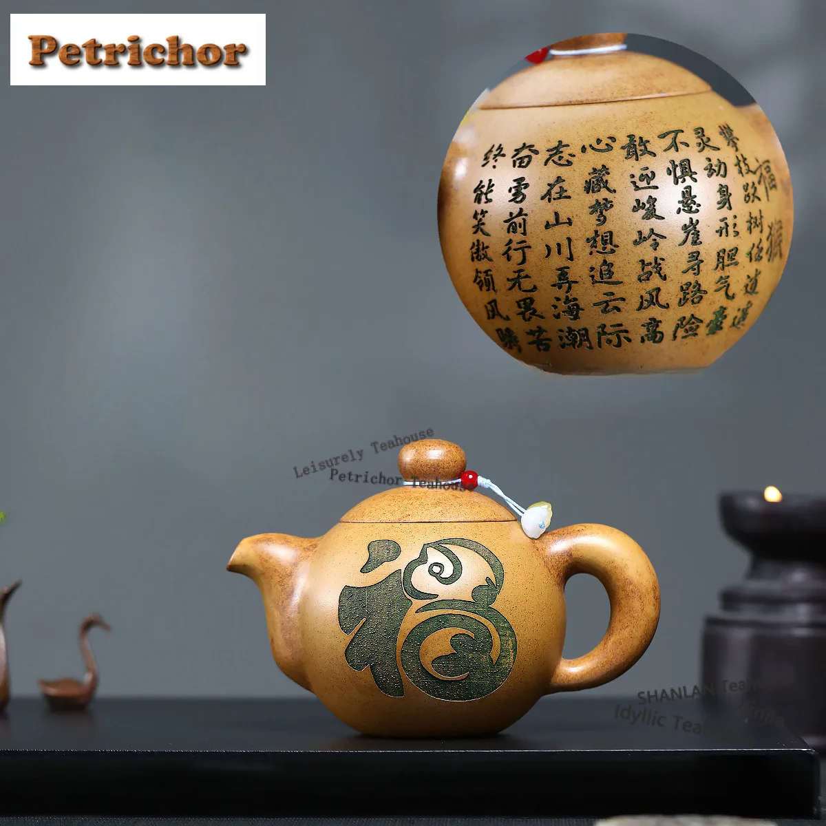 

300ml Yixing Purple Clay Teapots Handmade Lucky Monkey Pot Raw Ore Wood-fired Porcelain Mud Tea Maker Kettle Zisha Tea Set Craft