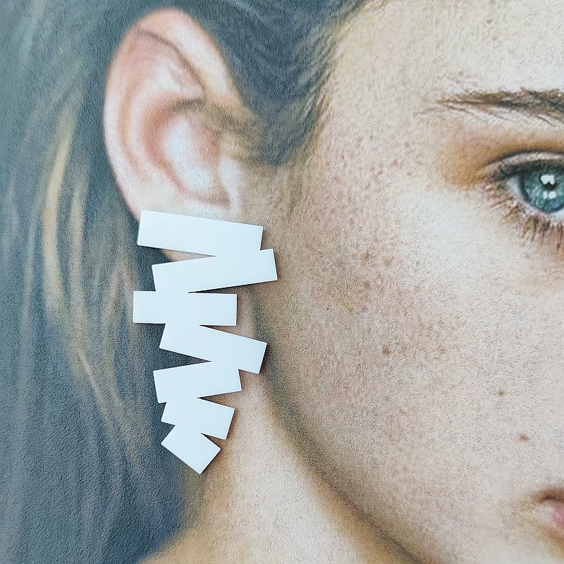 KUGUYS Klassische geometrische Acryl-Ohrringe für Damen, Statement-Schmuck, minimalistisches, zeitloses Geschenk für sie – Detail 13