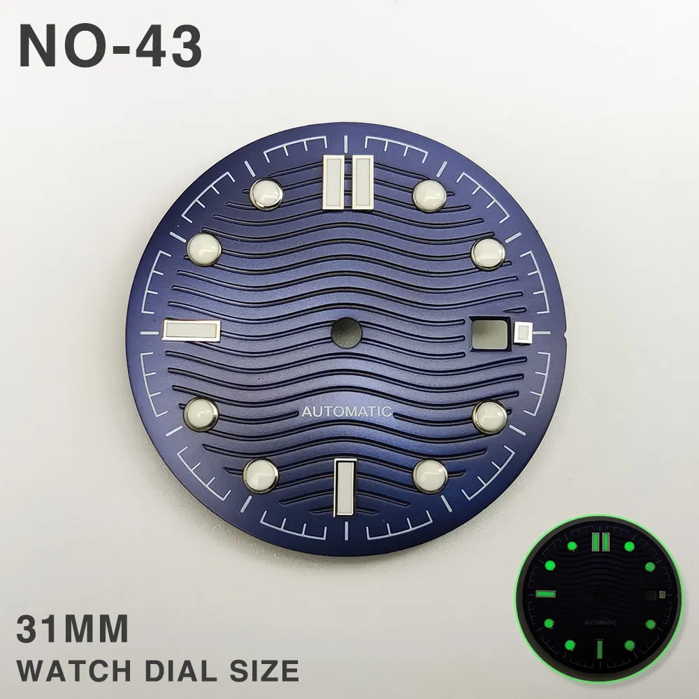 Aftermarket Diver Watch Accessories 31mm Seamaster300 Look Luminous Watch Face Durable Spare Parts Fit 8215 2836 Movement