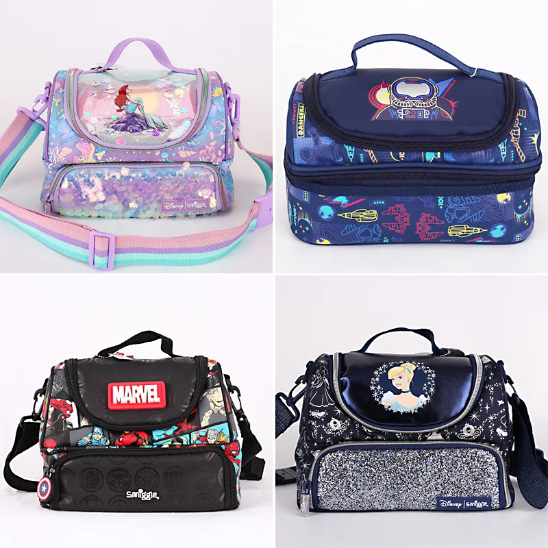 Smiggle Princess Anime Hero Spider Man cancelleria per bambini zaino Lunch Bag Lunch Box Pencil Box Water Cup regalo per studenti