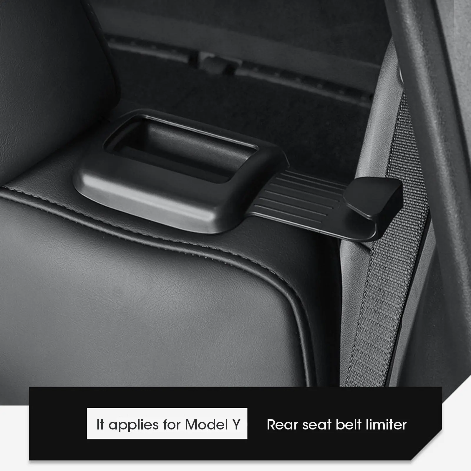 For Tesla Model Y 2 Pack Seat Belt Guide Holder ABS Backseat Seat Belt Organizer Interior Accessories 2021 2022 2023 2024