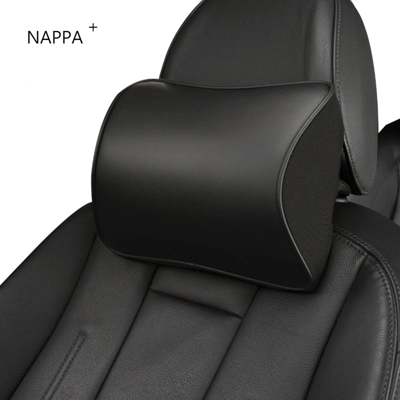 

Высококачественная автомобильная подушка для шеи из кожи NAPPA для Lincoln, подголовник из пены с эффектом памяти для заднего сиденья, поясничная опора, автоаксессуары
