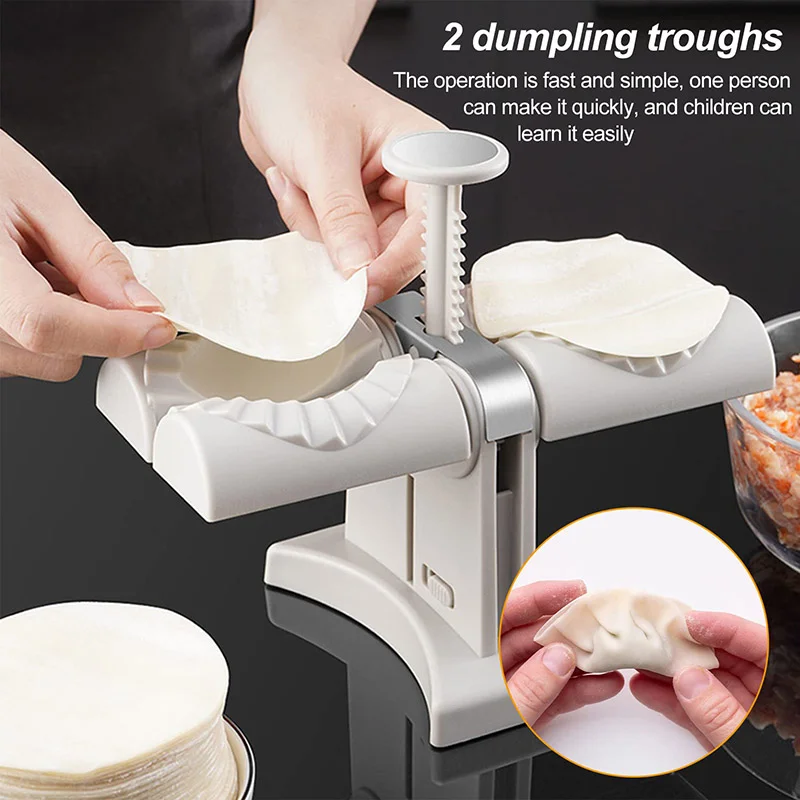 Dumpling Maker Machine Press Dumplings Mold Kitchen Accessories Automatic Pressing Tool DIY Empanadas Ravioli Mould Home Gadget