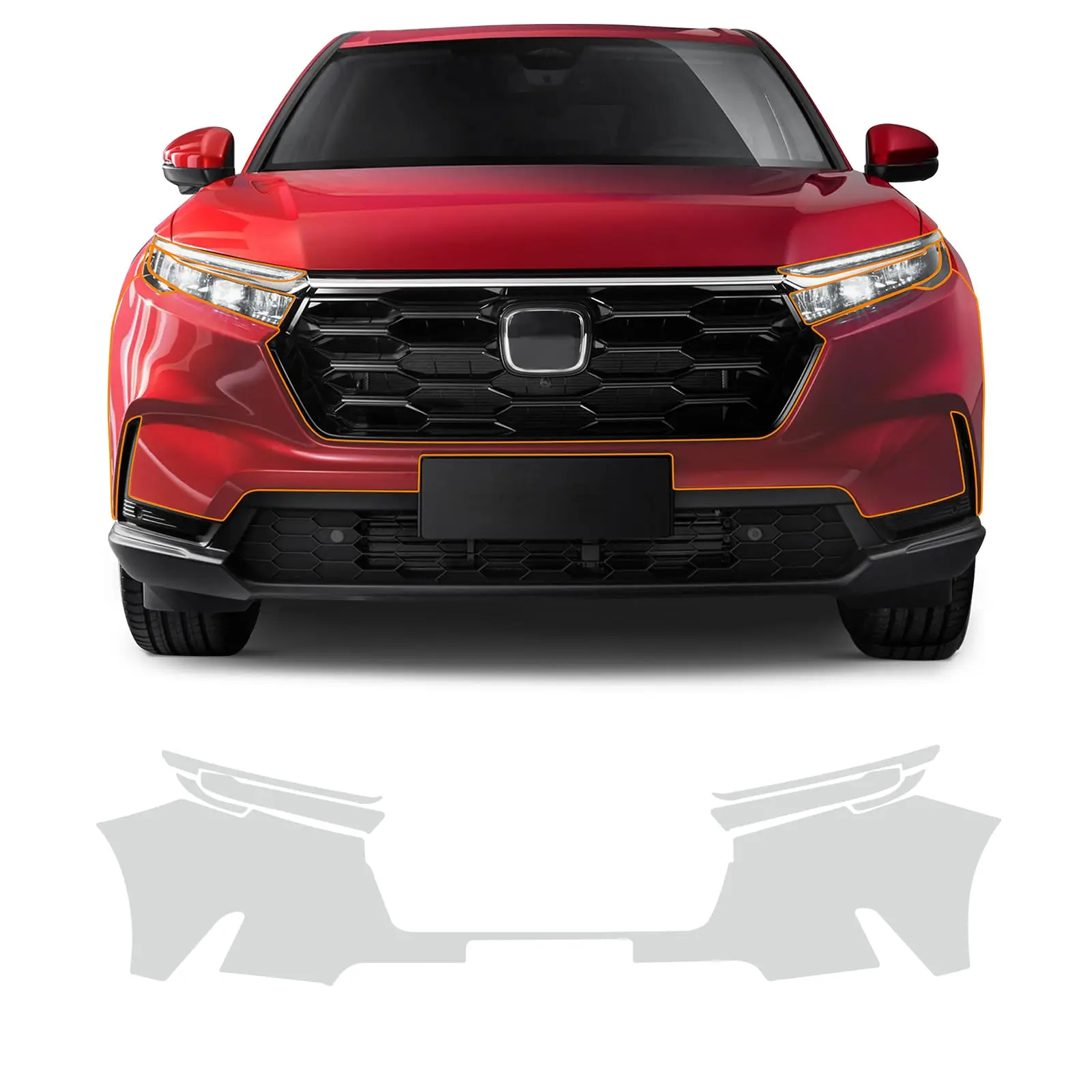 

For Honda CR-V 2023-2024 TPU Bumper Hood Scratch-Resistant Self-Healing Paint Protection Film Invisible Pre-cut PPF ﻿Kit
