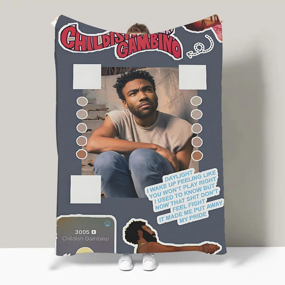 قفاز دونالد توقظ بتصميم بطانية الحب خفيفة الوزن للنوم والقيلولة وغرفة المعيشة والمكتب والأريكة وجميع المواسم