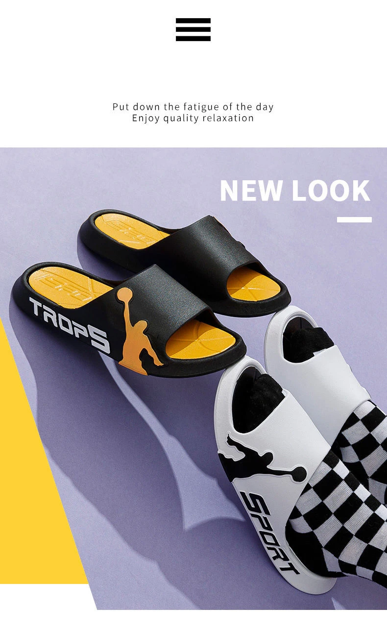 Mode männer Hausschuhe PVC Weiche Sohle Nicht-slip Rutschen Casual Outdoor Strand Flip-Flops Hause Badezimmer Paare Hausschuhe neue Sandale – Detail 10