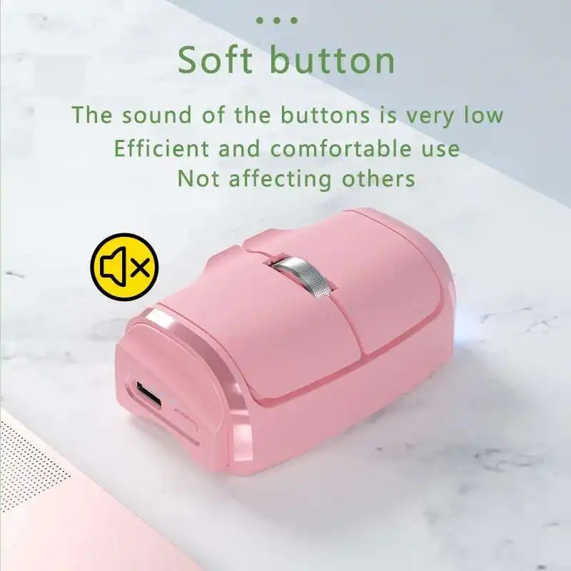 Wireless Cute Mini 2.4G/Bluetooth Lazy Finger Ring Silent Mouse Optical Portable Office Computer Small Mice For Laptop PC Tablet