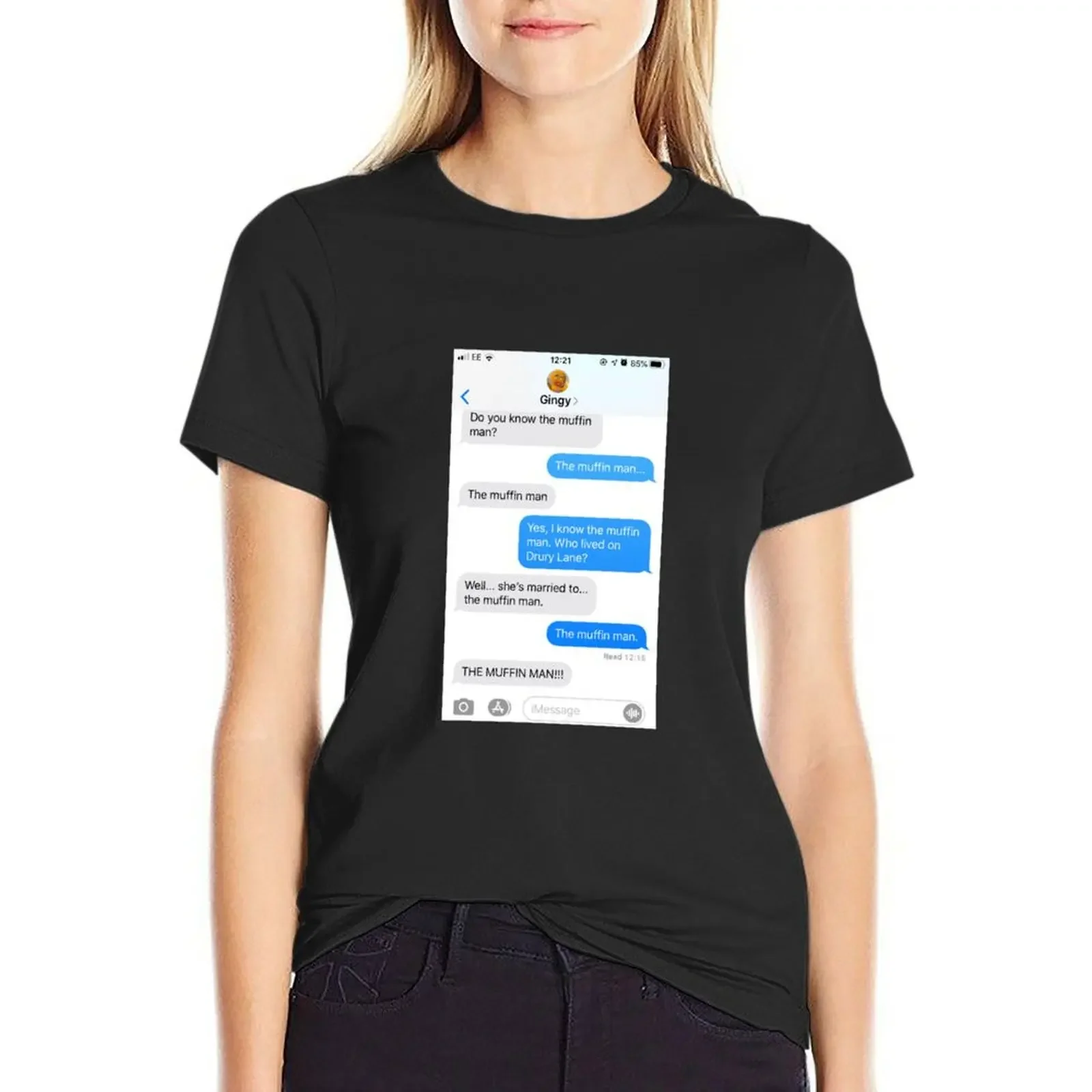 

Do you know the muffin man T-Shirt plus size tops blanks sublime Women t shirt
