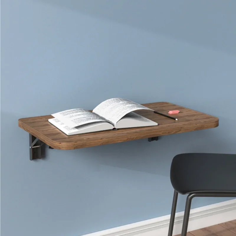 

Wall Hanging Folding Table, Retractable Solid Wood Multifunctional Desk, Ideal for Small Family Reading and Office Use