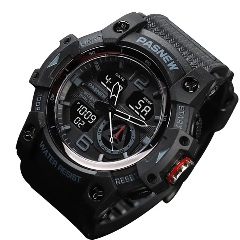 Original Waterproof Sport Watches Men Large Dial Silicone Electronic Handwatch Boy Casual Outdoor Digital Wristwatches Male