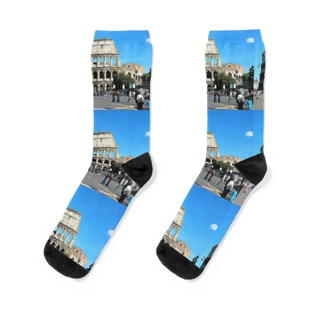 

Colosseum Rome Socks luxury professional running Socks Ladies Men's