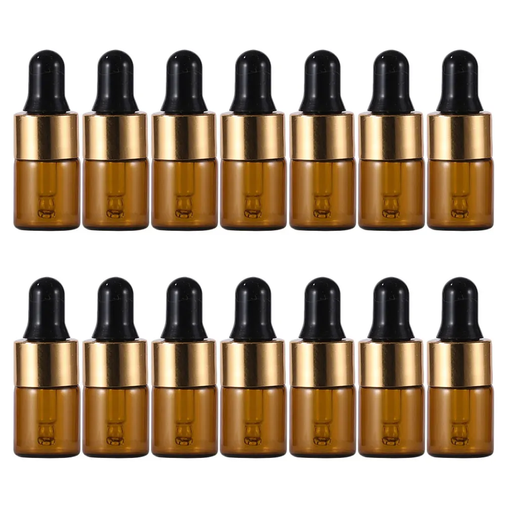 

20pcs Glass Dropper Bottles 15ml Essential Oil Mini Liquid Pipettes for Travel Home Use Aromatherapy Perfume Dispensers
