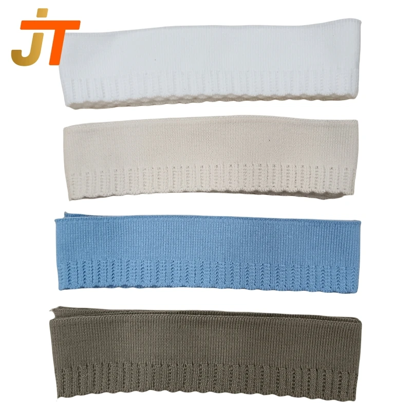 JIETAI-Irregular Hollow-Out Jacquard for Sewing, Rib Fabric, Knitted DIY Cloth Accessories, Collar Cuffs, Soft, Cool, Solid