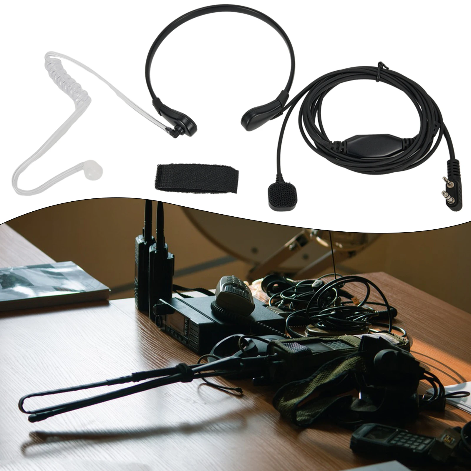 

Для Baofeng UV5R 888s Finger PTT горло микрофон наушник гарнитура с мягким пластиковым вкладышем и микрофоном внутри PTT переключатель