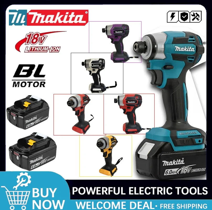 

Аккумуляторный бесщеточный ударный шуруповерт Makita DTD173 18V LXT, 180 Н·м, для дерева, с режимом T-Mode, электрическая дрель, перезаряжаемый электроинструмент