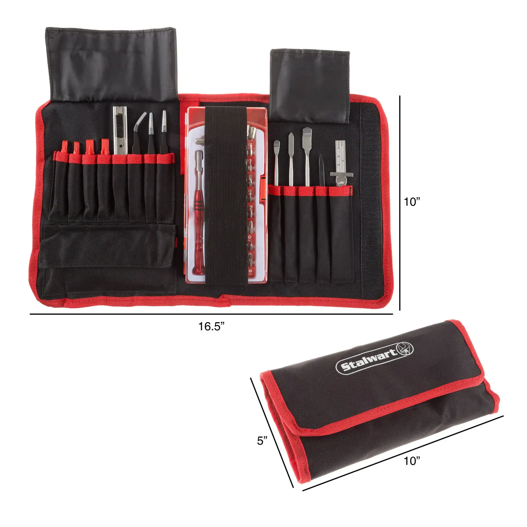 Stalwart Electronic Repair Tech Tool Kit – 70-teiliges Set mit Präzisionsschraubendreher, Bits, Pinzette und mehr