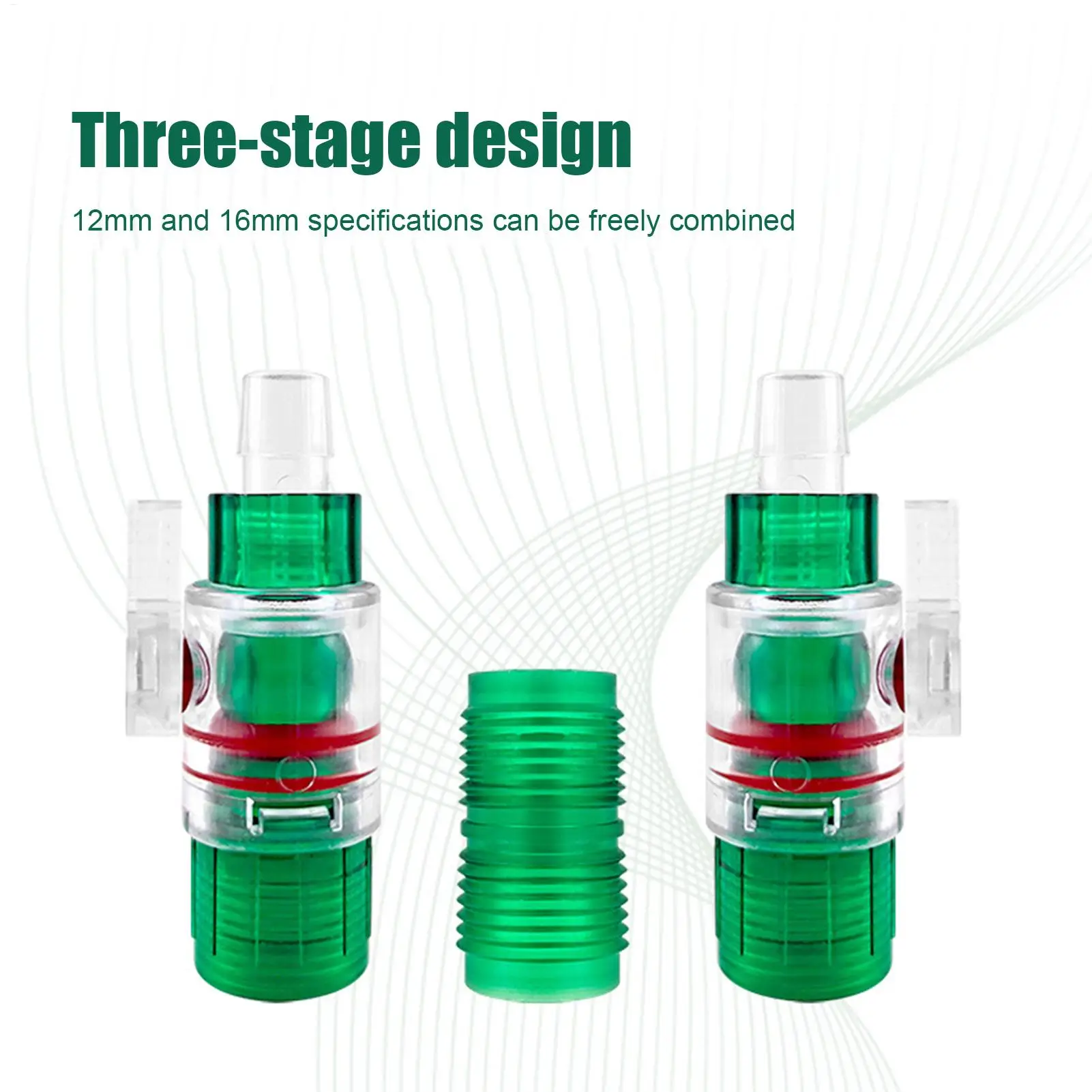 12/16mm Aquarium Water Control Valve Hose Double Filter bucket quick connector variable diameter valve aquarium