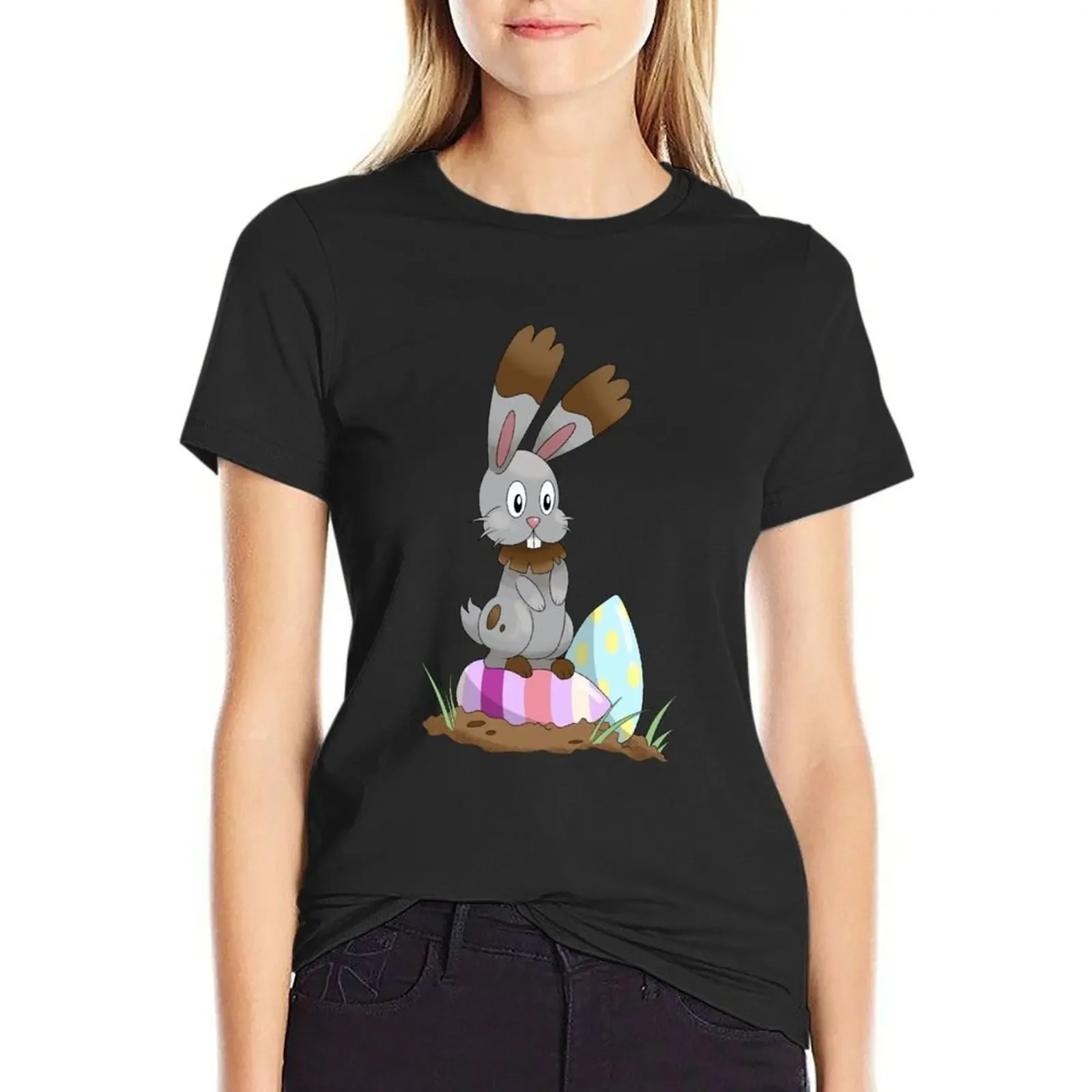 

Easter Bunny 2 T-Shirt anime summer top new edition plain t shirts for Women