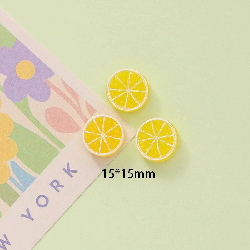 10 Stück süße Harz Erdbeere Wassermelone Kiwi Anhänger Früchte Acryl Charms für DIY Schmuckherstellung Ohrring Schlüsselanhänger Zubehör – Detail 8