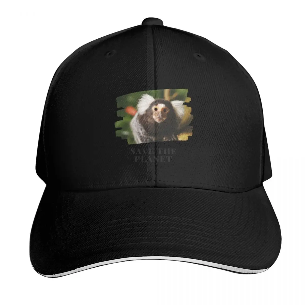 Hello From the Wild Marmoset. Save the Planet! Baseball Cap Men Women Casual Summer Sport Sun Cap