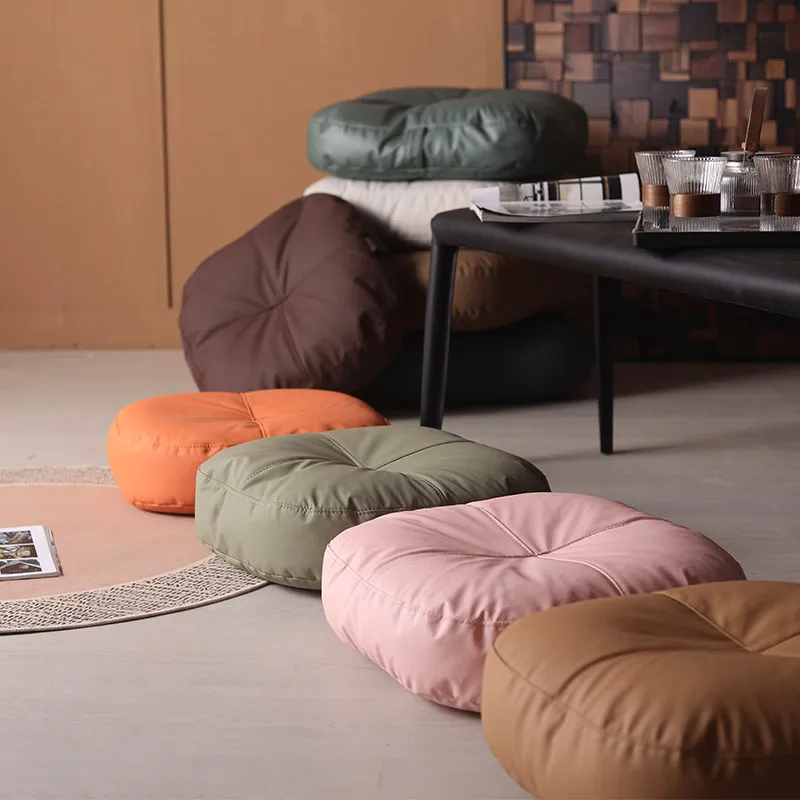Japanese-style futon leather floor seat cushion lazy tatami ottoman bay window pad living room seating cushion meditation