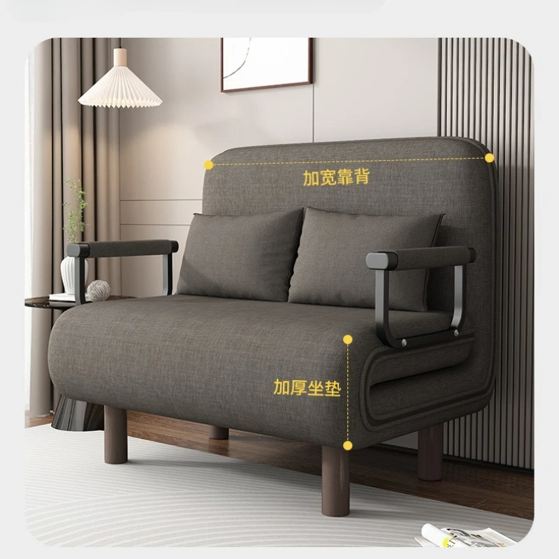 Foldable Sofa Bed,dual-purpose Living Room,small Unit,multifunctional Double Person,sliding and Adjustable Bed,office Nap Bed