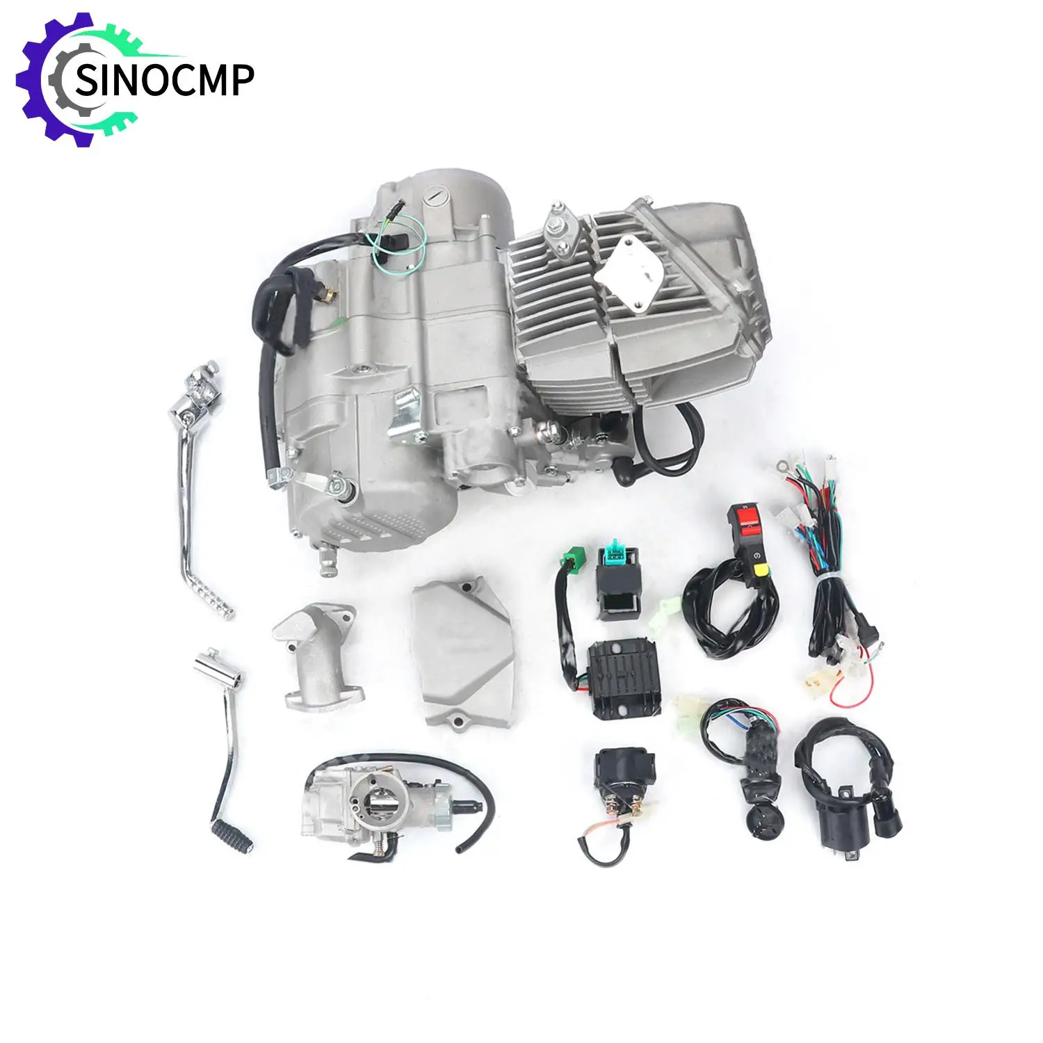 190CC Engine Electric Start Single Cylinder 4-Stroke For Zongshen Daytona Anima 190 ZS190 YX150 ZS155 1N2345 9500KW 8000N Engine