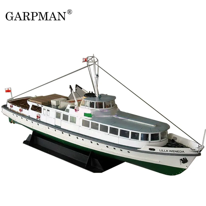 1:100 1:72 Cruise Yacht Ship Super Exquisite Contains Keel Internal Structure Paper Model