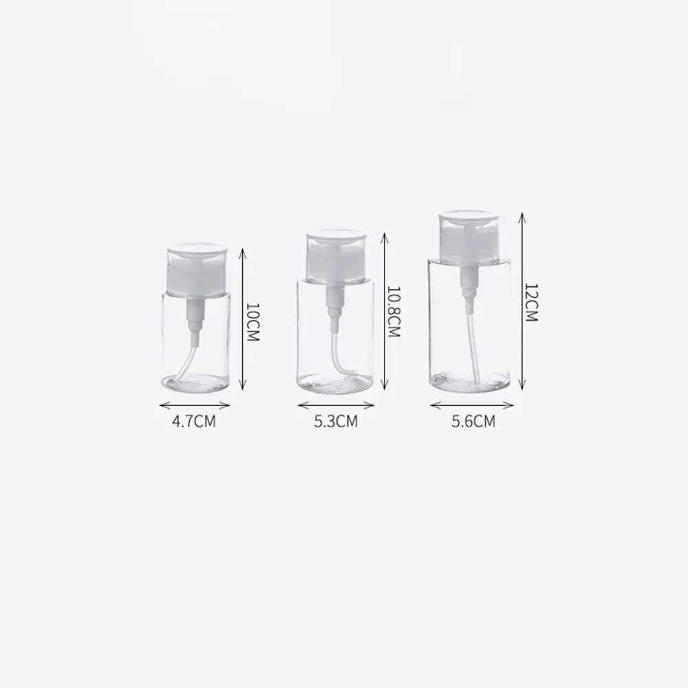 Trucco per occhi Push Down Contenitore ricaricabile per unghie Bottiglia per pressa Bottiglia di stoccaggio Dispenser con pompa vuota