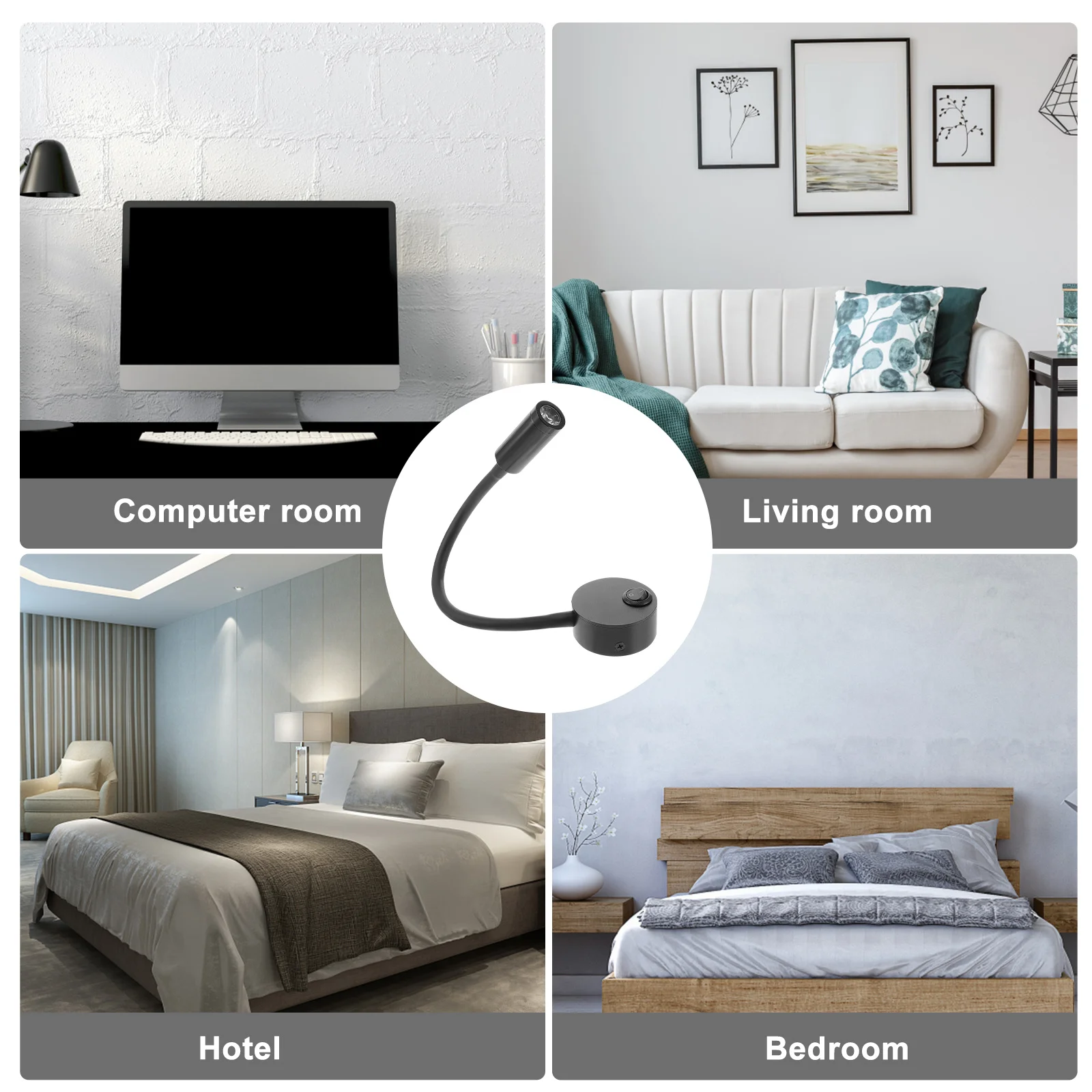 

LED Bedside Wall Lamp 110-220V 3W Hemp Rope Light for Living Room Bedroom Bar Restaurant Office Reading Industrial Style Vintage