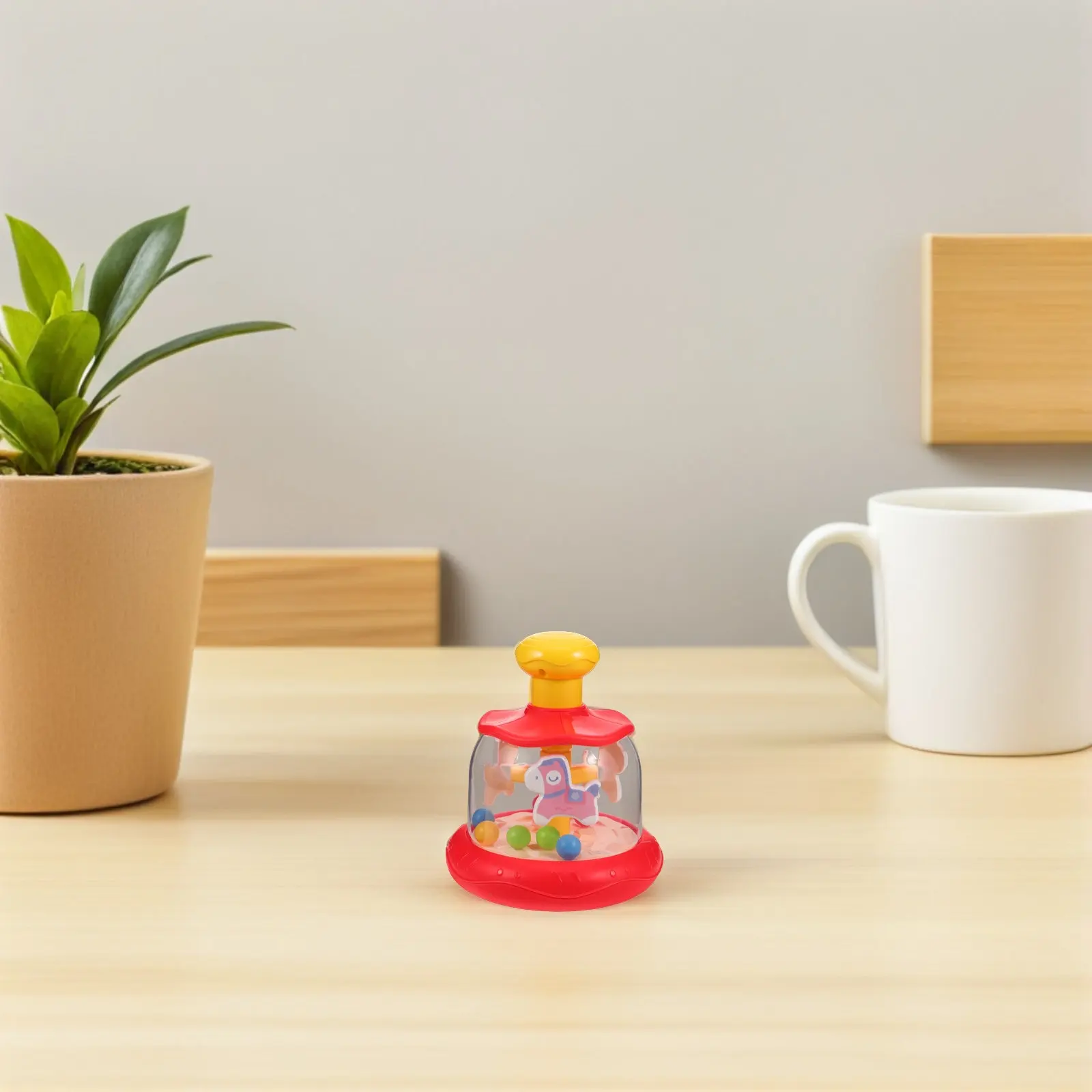 

Монтессори-карусель «Лошадка» для раннего развития: сенсорная игрушка-попрыгун с яркими животными для развития мелкой моторики