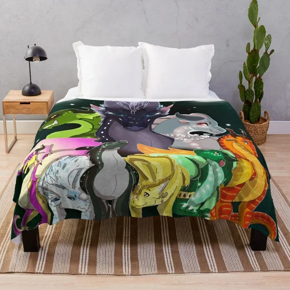 

Wings of Fire Throw Blanket Warm Comfortable Blanket for Office Napping