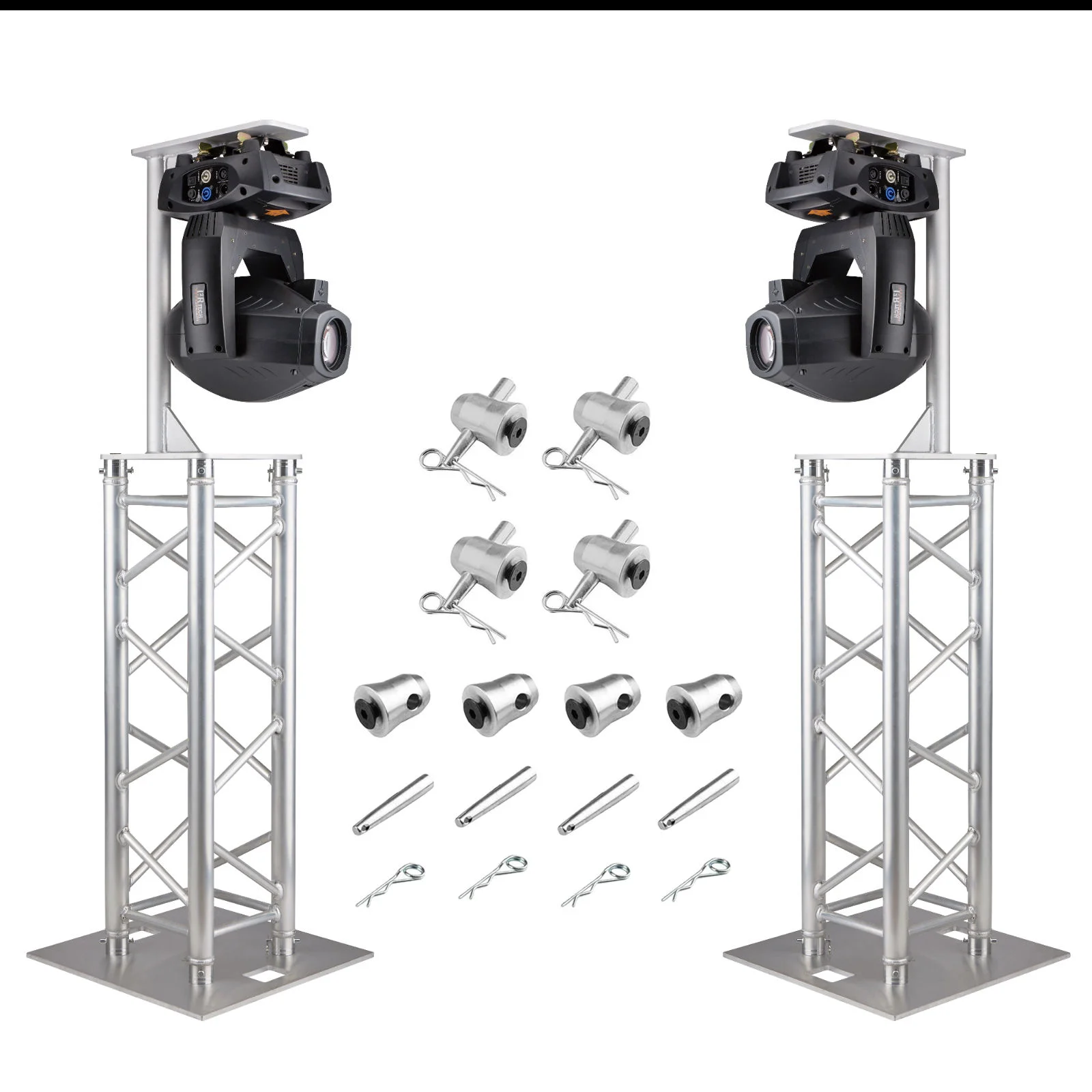 Aluminum Portable Wide Rotation Angle Fireproof Design Inverted Bracket DJ Lighting Moving Head Base Aluminum Truss