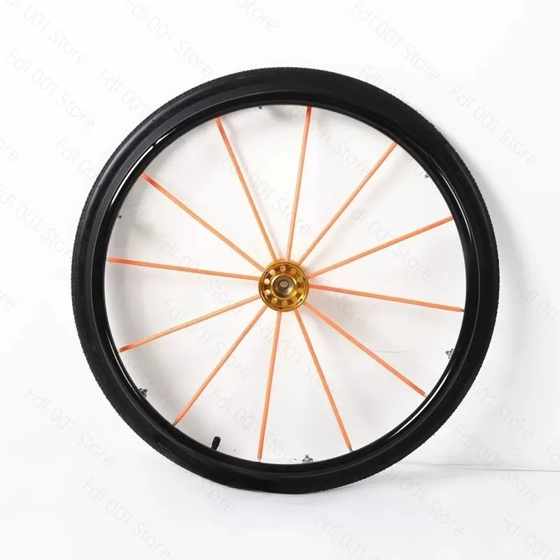 24 Inch Quick Release Rear Wheel Assembly For Sport Leisure Wheelchair Pneumatic Tire 24-1