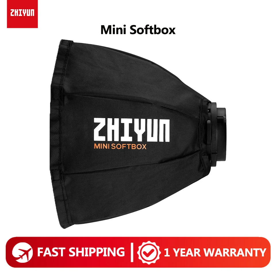 ZHIYUN Mini Softbox Octagon Portable Softbox ZY Mount Photography Accessories for MOLUS G60 X100 CINEPEER CX100 COB Video Light