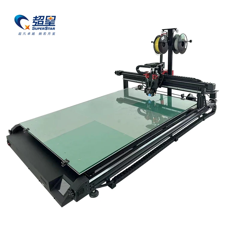 SUPERSTAR 3d Printer Machine 800*800mm Two Color Signage Led Light Printing