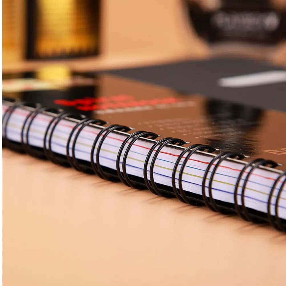 Classified Subject Spiral Notebook Plastic Shell Protection Eco Paper Pulp Waterproof for School Office Business Diary Journal