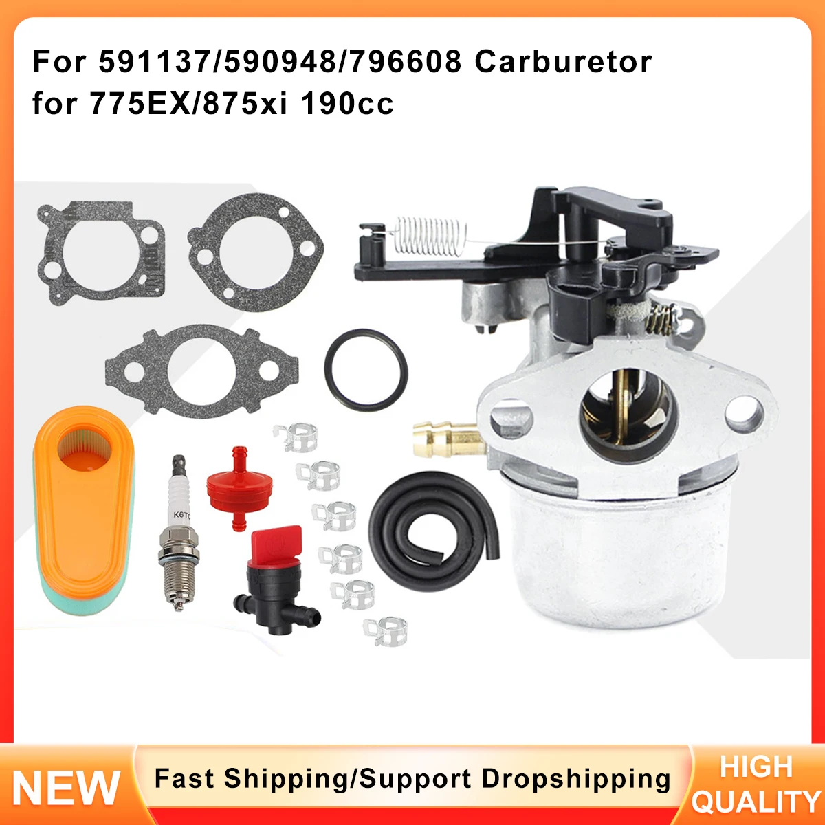 

Replacement Carburetor for 775EX 875 Series - 796608 Fits 799154 591137 590948 Models