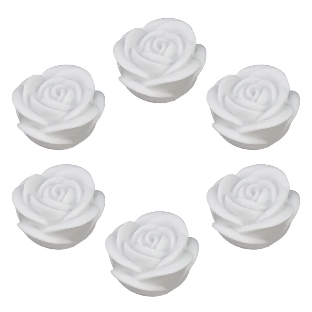 

6pcs Simulation Flower Lamp Rose Led Lights Colorful Night Light For Wedding Party Home Garden Decoration Floating Lights