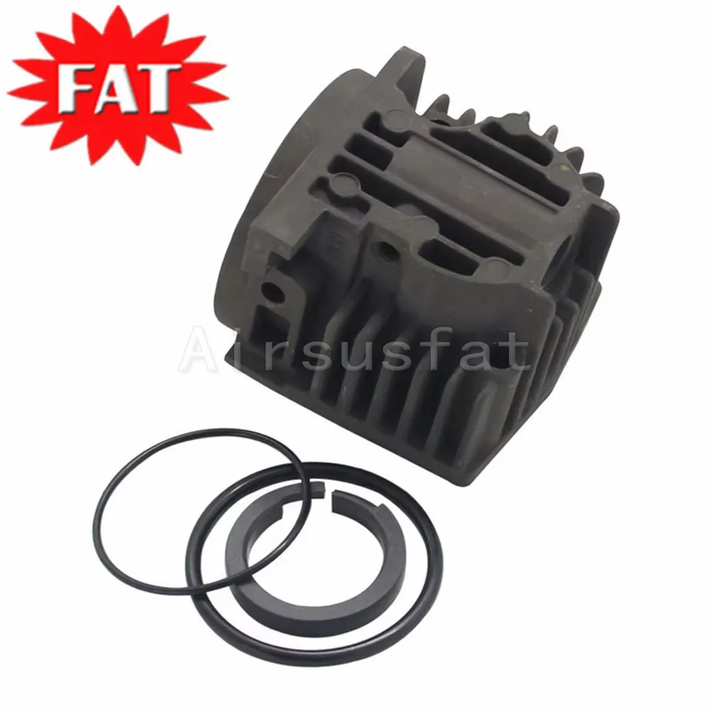 Air Suspension Compressor Cylinder Head + Piston Rings For Audi Q7 A6 C6 Porsche Cayenne VW Touareg 4L0698007A 4F0616006A