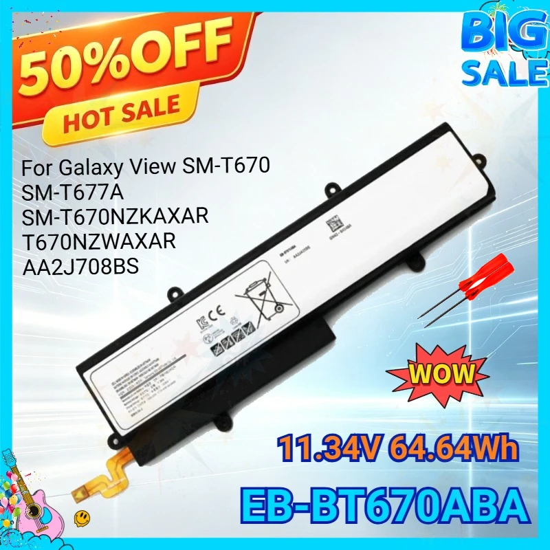 EB-BT670ABA 64.64Wh Laptop Battery for Samsung Galaxy View Tahoe 18.4