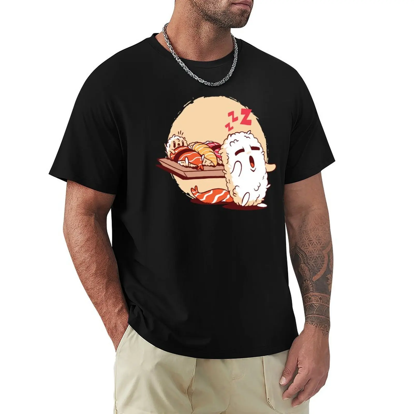 Sleepwalking Sushi T-Shirt man t shirt summer T-Shirt