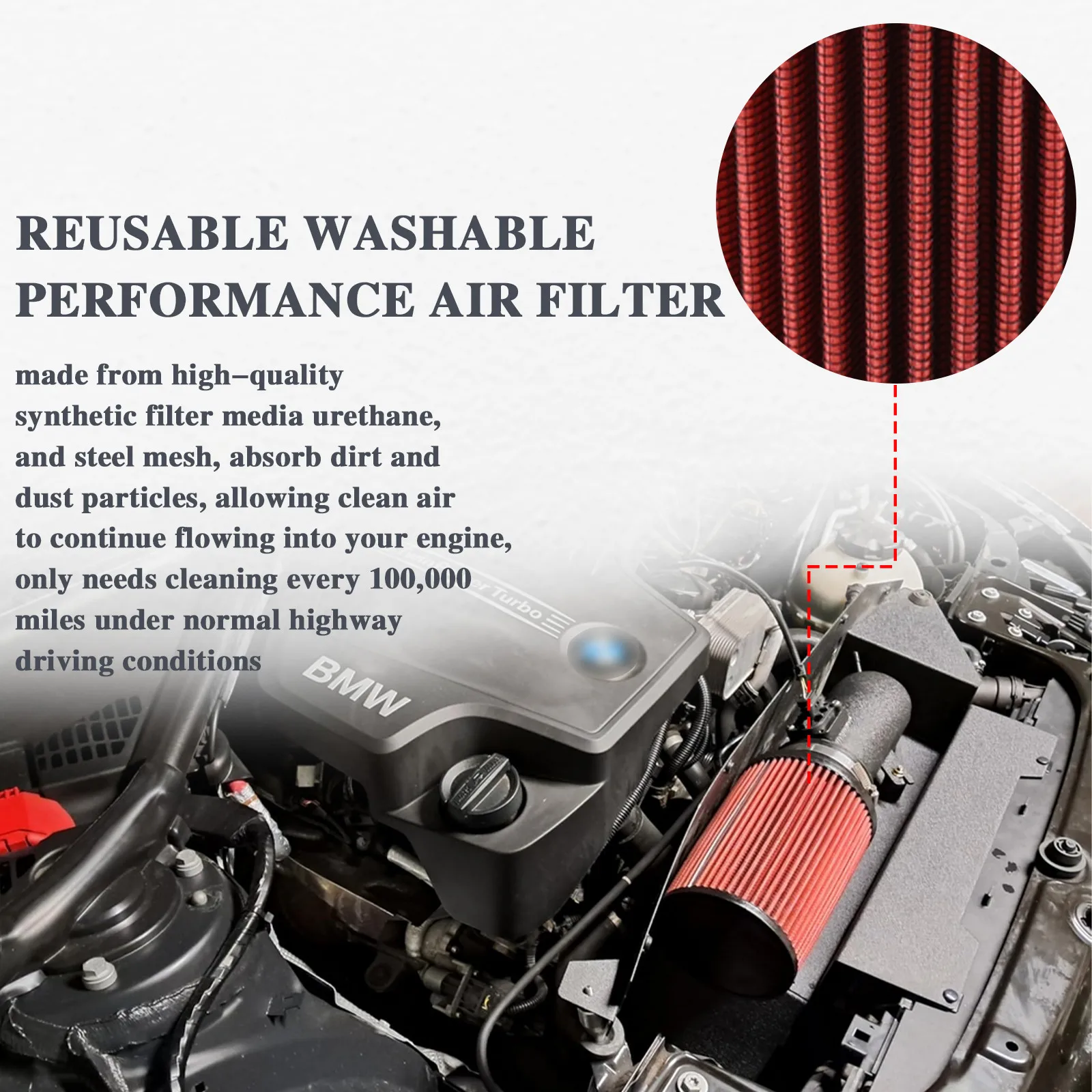 ارتفاع تدفق 6063 الألومنيوم مجموعة أنابيب دخول الهواء البارد لمحرك 12-16 BMW F30 228i 320i 328i 420i 428i 2.0T I4-2.0L(t)