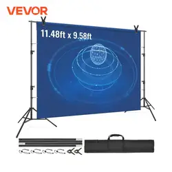 VEVOR 12 x 10 ft/10ft x 10ft  Heavy Duty Backdrop Stand Height Adjustable Photography Backdrop Stand for Party Wedding Display