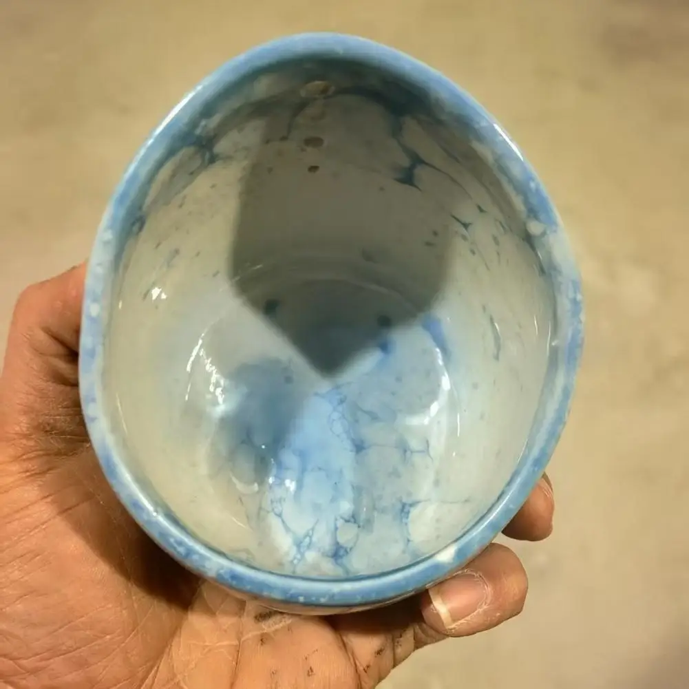 كوب متجرد عشبة الفخار مصنوع يدويًا وعاء متجرد عشبة الفخار مع أحجام مستديرة مختلفة لفعالية لسهولة المطبخ #2