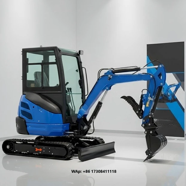 2000kg Small Digger with Heavy Duty Ripper and Log Grapple 2 Ton Mini Excavator with Kubota Power and Quick Hitch