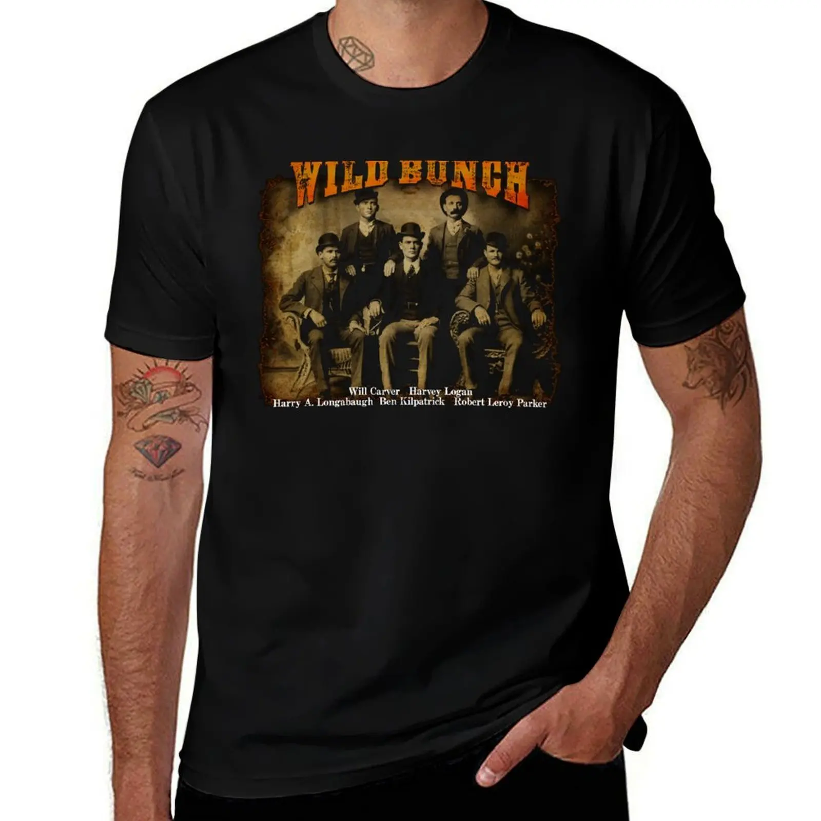 Butch Cassidy's Wild Bunch T-Shirt Fashion Casual Short Sleeve Top T-Shirt