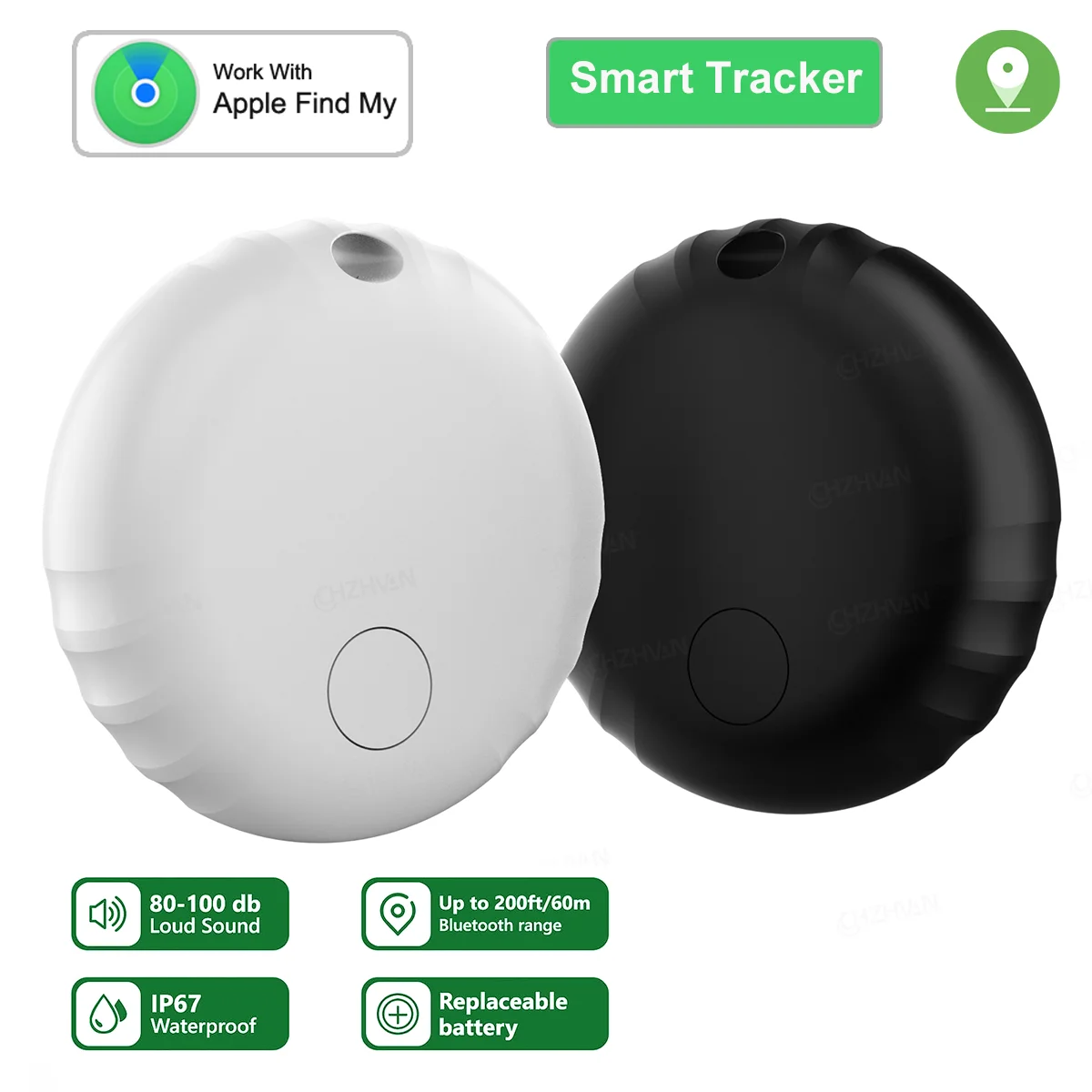 

Smart GPS Tracker for Apple iOS System Find My APP Tag Key Finder Wallet Bike Bag Anti-Lost Item Smart Bluetooth Tracker