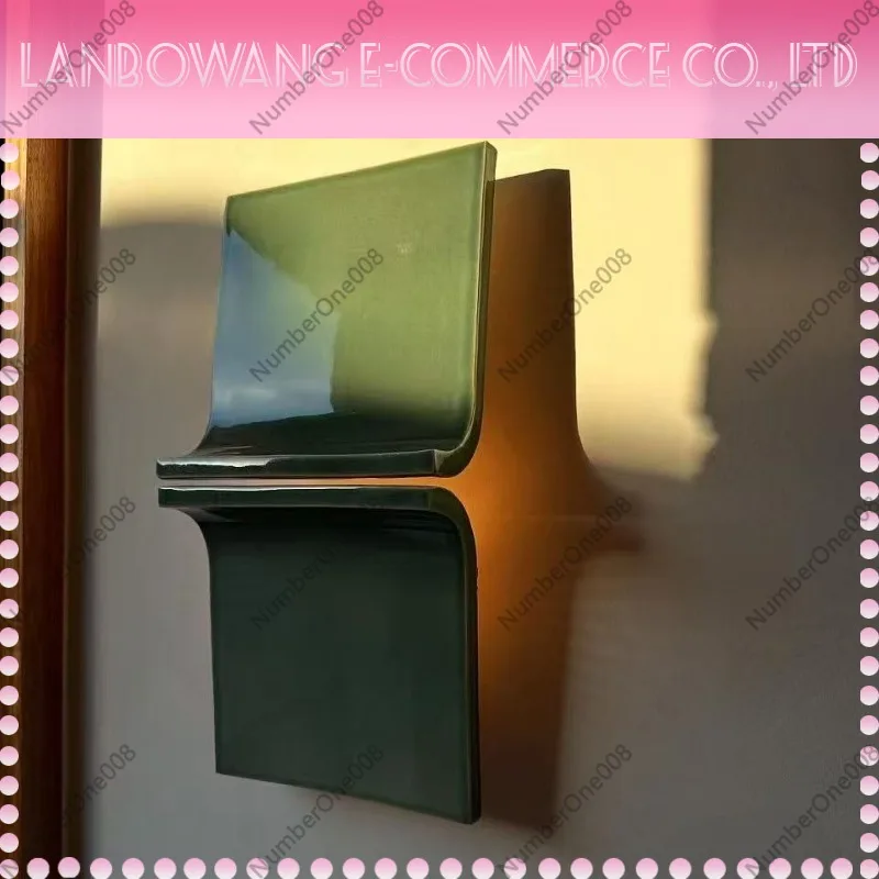 Green Wall Lamp Niche Design Background Wall Lamp Medieval Decoration Living Room Retro Bedroom Bedside Lamp