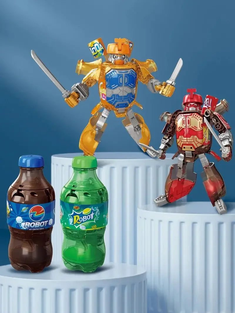 Korea Cartoon Deformation Robot Tobot Young Styles Toys Brothers Anime Drinking Robot Toys Kid Toy Deformation Car Juguetes Gift